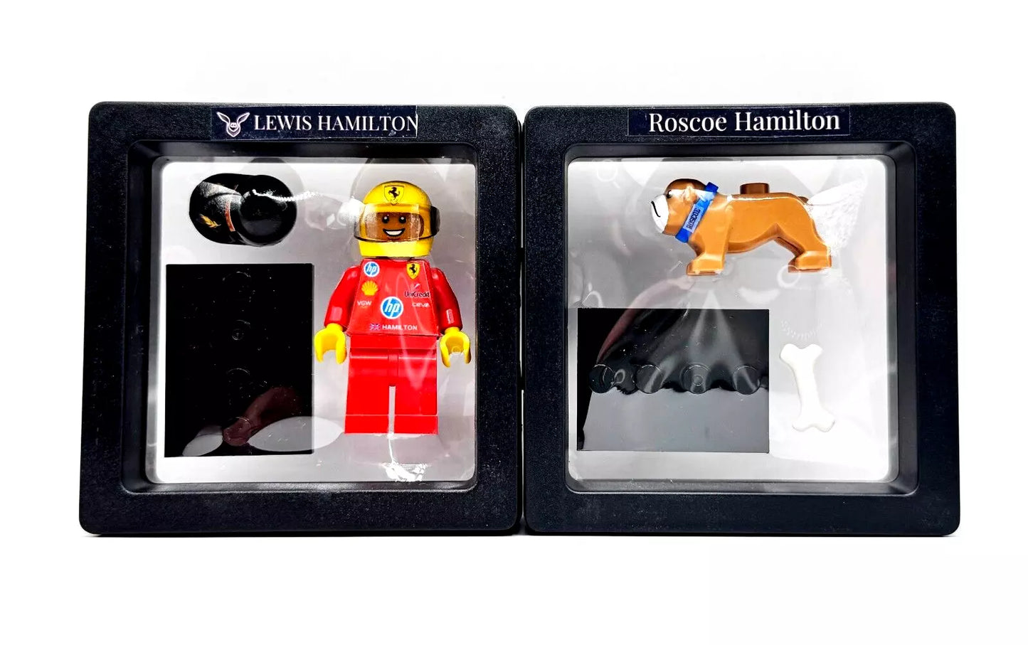 Lego Ferrari 2025 - Lewis Hamilton with Roscoe!