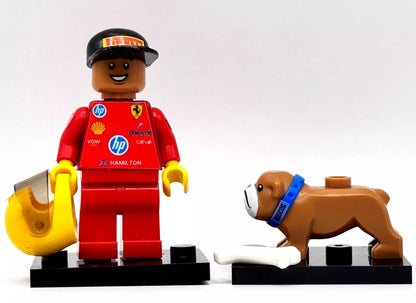 Lego Ferrari 2025 - Lewis Hamilton with Roscoe!
